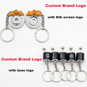 Porte-clés Turbo en métal avec logo personnalisé, en alliage de zinc, modèle de pièce automobile, cadeau promotionnel, vente en gros - Product Image 4