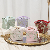 Boîte Rétro Bonbons de Mariage avec Ruban Paquet Faveurs Chocolat Cadeaux pour Invités Boîte à Bonbons de Fête