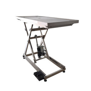 Table d'opération en acier inoxydable pour animaux, conception durable pour les interventions sur chiens, chats et lapins - Product Image 1