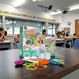 Kit de bulles intéressant pour les enfants jouant ensemble et jouets à bulles en plein air Kit de bulles géantes fait à la main jouet créatif pour les enfants - Product Image 1