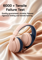 Headphone Nirkabel Over-Ear untuk Anak & Dewasa dengan Peredam Kebisingan ENC 5.0, Cocok untuk Olahraga & Perjalanan, Tipe-C, Pasokan Langsung Pabrik