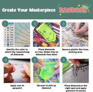 Venta al por mayor 5D DIY diamante bordado pintura <span class=keywords><strong>mago</strong></span> estilo moderno cuadrado diamante pintura Kits para decoración de pared - Product Image 4