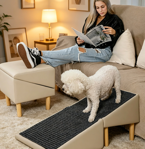 Modern Pet <b>Dog</b> Ramp Stairs Non-Slip Foam Step With Removable Cover For Living Room <b>Dogs</b> Accessory - Product Image 1