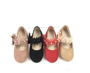 Bambini First Walk Infant Toddler Shoes punta tonda scarpe calzature ragazze Little Princess bambini PU Floral Spring Baby Shoes Button - Product Image 1