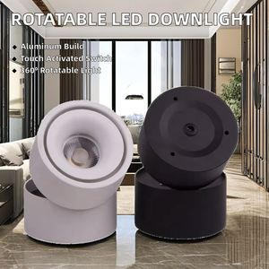 360 Degree Rotatable LED Ceiling Spot <b>Light</b> Modern Design Indoor Surface Mounted Downlight with Aluminum Body - Product Image 2