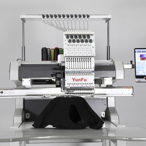เครื่องปักคอมพิวเตอร์รุ่นใหม่ - 1201E 1 หัว 12 เข็ม สำหรับปักหมวก/เสื้อผ้าแบบเรียบ ปักลายโมโนแกรม - Product Image 3