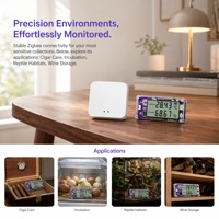 Thermomètre et hygromètre industriels haute précision avec connexion multi-appareils Zigbee utilisant SHT45 pour incubateur