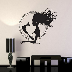 Vinilos Decorativos para Pared <span class=keywords><strong>de</strong></span> Salón <span class=keywords><strong>de</strong></span> Belleza y Peluquería, Adhesivos Decorativos para el Hogar, Mural Removible, Papel Tapiz Impermeable - Product Image 1