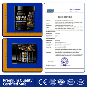 High Quality Hair Mask Treatm Nourishing Repair Anti Hair Breakage Dandruff <b>Removal</b> Deep Conditioning Black Rice Hair Mask - Product Image 2