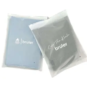 Sacos de zíper de plástico transparente personalizado, embalagem para jóias de cabelo de roupas com seus próprios logos e etiqueta adesiva