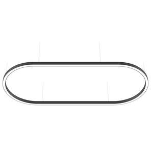 Tùy Chỉnh Kích Thước Khác Nhau Cong Hình Bầu Dục Ánh Sáng Tuyến Tính Cong LED Pedant Phù Hợp - Product Image 1