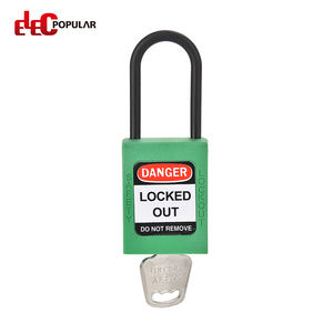 लोकप्रिय लोटो पैडलॉक प्लास्टिक लॉक बॉडी 38 मिमी कॉपर सिलेंडर नायलॉन शेकल स्टील शेकल सुरक्षा पैडलॉक - Product Image 5