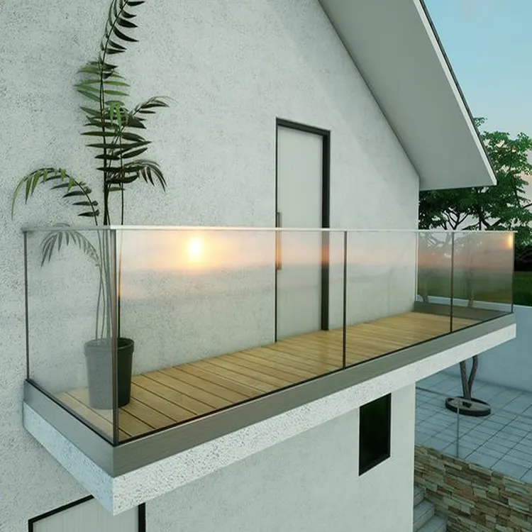 Дешевые защитные прозрачные панели для ограждения, закаленное ламинированное стекло для ограждения, стекло для продажи, зажим для стеклянных ограждений для балкона