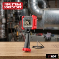 360 °   Endoscope portable articulé 3,9 mm Full HD 1080P 2 m IP67 pour l'inspection des blocages de conduits HVAC, certifié CE