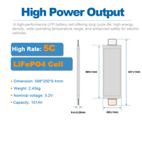 Batterie de cellule en pochette Farasis Lifepo4 3.2V 148Ah 183Ah 187Ah P148A P183B P187A à haute capacité et à haut débit pour chariots élévateurs ESS