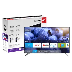 Schnelle Lieferung 43 Zoll Fernseher Fernseher 4K Smart-TV 43 50 55 Zoll LED-TV Fernseher