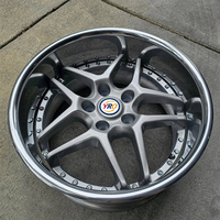 Jeu de 2 jantes forgées en alliage poli à 5 branches, à déport profond, 18-24 pouces, entraxes 5x112, 5x120, 5x114.3, compatibles BMW Toyota