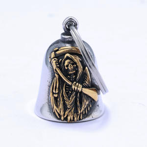 Campana de Motocicleta con Logotipo Personalizado, Campana de Seguridad de Acero Inoxidable 316, Colgantes de Campana para Motociclistas, Regalos para Motociclistas - Product Image 2