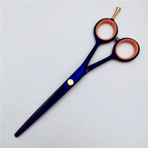 กรรไกรตัดผม Hu7 ขนาด 6.0 นิ้ว กรรไกรซอยผม สแตนเลส หัวตรง ชุบโครเมียม สำหรับใช้ในงานเสริมสวย - Product Image 1