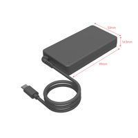 Chargeur USB-C ultra-fin 65W, chargeur GaN rapide à design exclusif pour iPhone, Samsung et téléphones mobiles, alimentation pour ordinateur portable