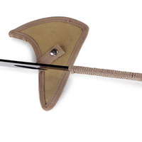 Hache tactique multifonctionnelle en acier inoxydable, lame double pleine longueur, pour la chasse et le camping