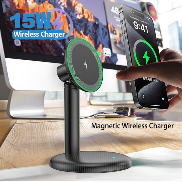 New Arrival Gadgets Item 15W Strong Magnetic Wireless Chargers for iPhone 16 15 14 Pro Max Fast Charger Mobile Phone Holder