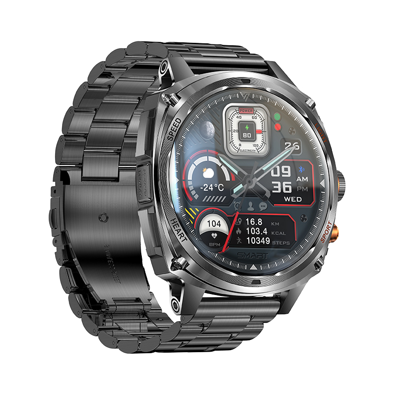 Smart Watch for Men Fitness, BT, IP68 Waterproof