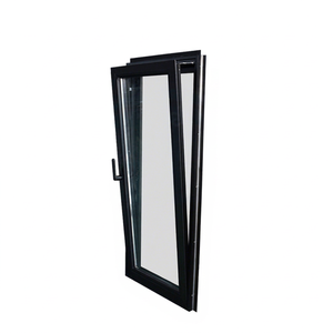 Modern Minimalist Design 36x36 Aluminum Alloy Swing <b>Window</b> Tempered Glass Grille Magnetic Screen Waterproof Noise Bathroom - Product Image 1
