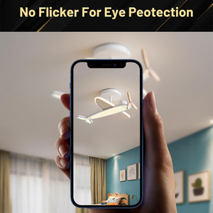Plafonnier LED nordique en forme d'avion 530*490*H250mm, dimmable 220V <span class=keywords><strong>avec</strong></span> télécommande, pour chambre à coucher, chambre d'enfant, décoration suspendue - Product Image 3