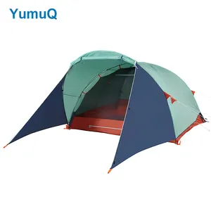 YumuQ Atacado 2 Pessoas 3-4 Pessoa Waterproof Portable Outdoor Camping Equipment Dome Ganhos Tenda
