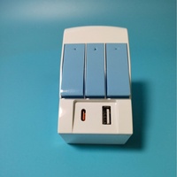 Adaptor Universal 3 Pin 3 Jalur 13A Terbaru Dengan Saklar Individual & Port USB Type C PD20W, Adaptor Colokan 2.1A