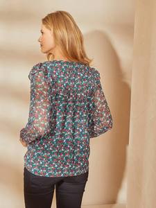 Hauts d'allaitement et de maternité en <span class=keywords><strong>coton</strong></span>/élasthanne à motifs floraux, écologiques, pour l'été – Vente en gros - Product Image 6