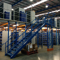 Plateforme industrielle en acier à capacité de charge de 2000 kg/m, mezzanine robuste pour palettes, entrepôt de stockage de marchandises CE/ISO