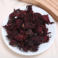 Thé aux fleurs d'hibiscus séchées en vrac, riche en vitamine C, pour un bien-être sain, tisane aromatisée