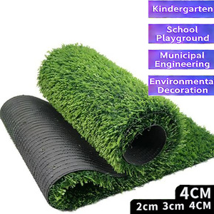 Gazon artificiel de style printanier avec mélange de trois couleurs, lames d'herbe droites de 4 cm - Product Image 2