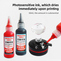 Encre de timbre Flash bleu noir pour timbres 50ML