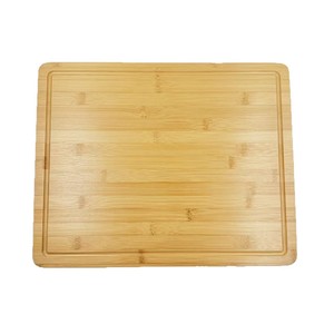 Planche à découper en bambou 45x36x3cm, rectangulaire, multifonctionnelle, pour la cuisine - Product Image 1