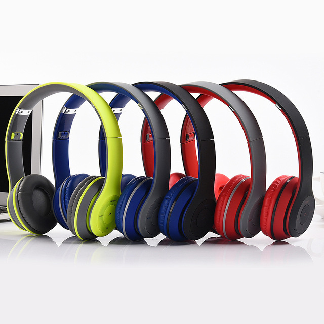 Fashion Over Ear Wireless Bluetooth Headset Support TF Card Play Hands Free Call Comfort Wearing Earphones
