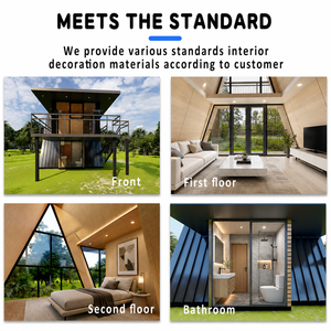 Casa Prefabricada Moderna, Aislada e Impermeable, de Fácil Montaje, para Uso Comercial en Proyectos de Montaña - Product Image 3