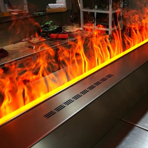 Cheminée électrique murale avec effet de flamme 3D à vapeur d'eau, décoration intérieure pour salon - Product Image 3