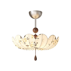 Oriental Song Dynasty Aesthetics Chandelier Round Multi Head Led <b>Light</b> Home Study Teahouse <b>Lighting</b> Fixture Zhongshan - Product Image 4