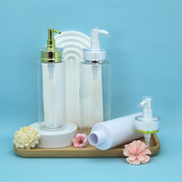 Bouteilles à pompe en PET anti-fuite, finition mate, vides, pour sérum visage, lotion corporelle, shampoing, usage industriel
