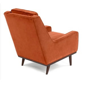 Design Per Il Tempo Libero Divano Sedia Burnt Orange Velluto di <span class=keywords><strong>Cotone</strong></span> <span class=keywords><strong>Poltrona</strong></span> - Product Image 4