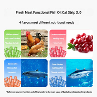 Haute qualité chat friandises poulet aromatisé humide nourriture pour animaux de compagnie haute teneur en viande barre crémeuse pour chats Snack bandes chat friandises barres