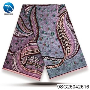 Magnifiques imprimés en coton doré de haute qualité 100% Grand <span class=keywords><strong>Wax</strong></span> 6 Yards Tissu imprimé Ankara ML9SG260426 - Product Image 5