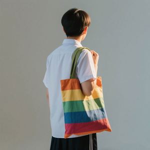 Cotton Canvas Tote Bag With Inner Pocket for School Office Work Students Lightweight Durable Travel Friendly - Product Image 1