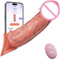 Manchon réaliste pour pénis, vibromasseur, stimulateur du point G, godemiché creux en silicone, retardateur d'éjaculation, jouets sexuels pour adultes pour le plaisir masculin
