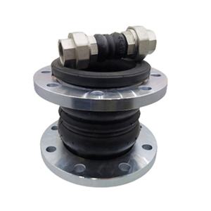 ข้อต่อขยายยางหน้าแปลนแรงดันสูงทำจากสแตนเลสลูกบอลสองชั้นยืดหยุ่นและดูดซับแรงกระแทกสำหรับท่อ1ชิ้น - Product Image 1