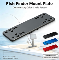 Pièces d'assemblage de haute qualité, plaque de montage pour détecteur de poissons en aluminium CNC sur mesure, disponible en différentes tailles