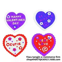 Autocollant en forme de cœur auto-adhésif pour la Saint-Valentin, motif bulle, pour les couples, les fêtes et les loisirs créatifs